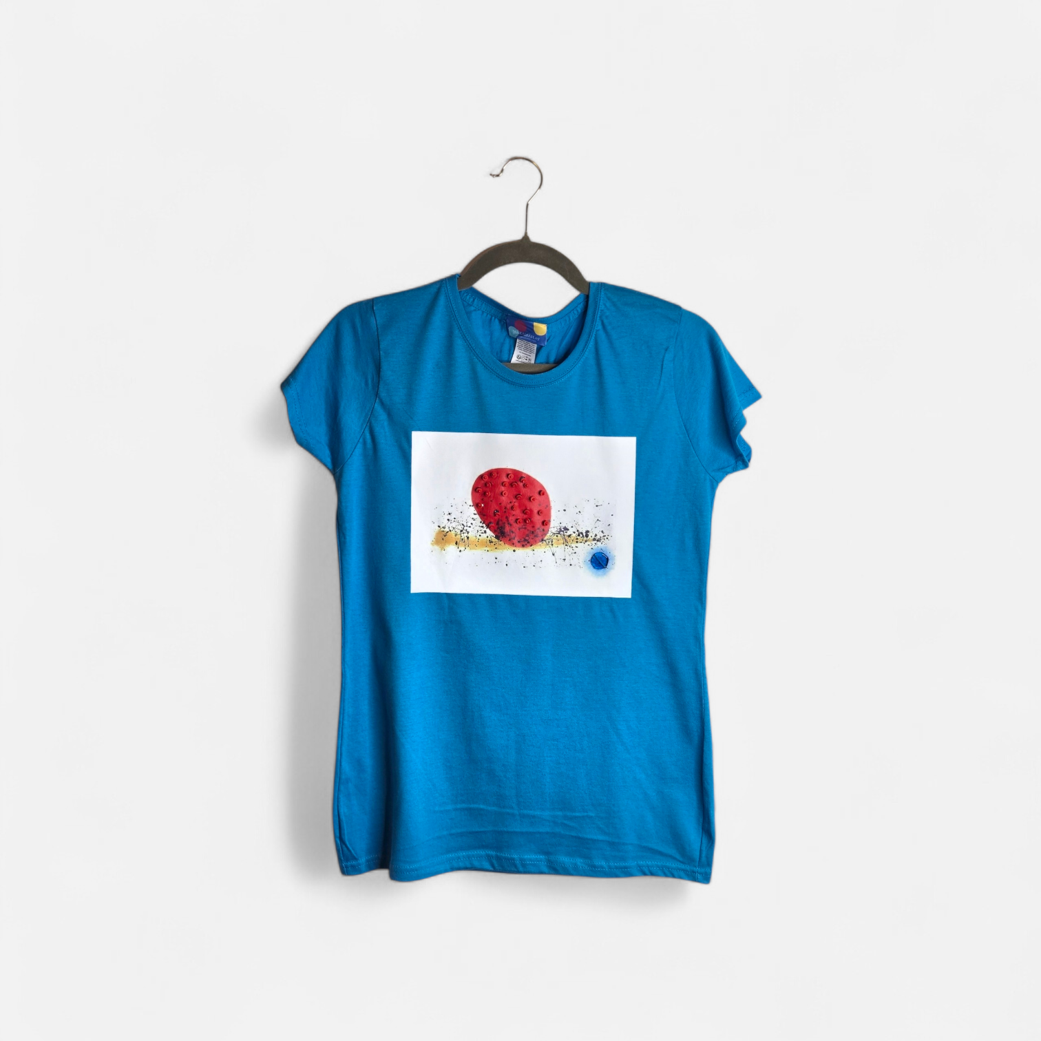 Magliette Artistiche in Cotone Ricami Esclusivi con Perline 3D