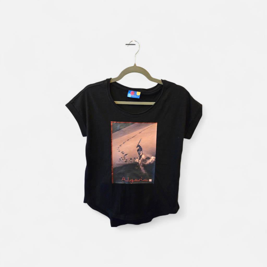 Interactive Women's T-Shirt from the Heart of Algeria