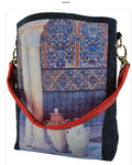 BORSA in jeans Olla Araba in terra cotta