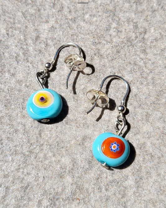 🧿 Boucles d'oreilles en verre de Murano 🧿