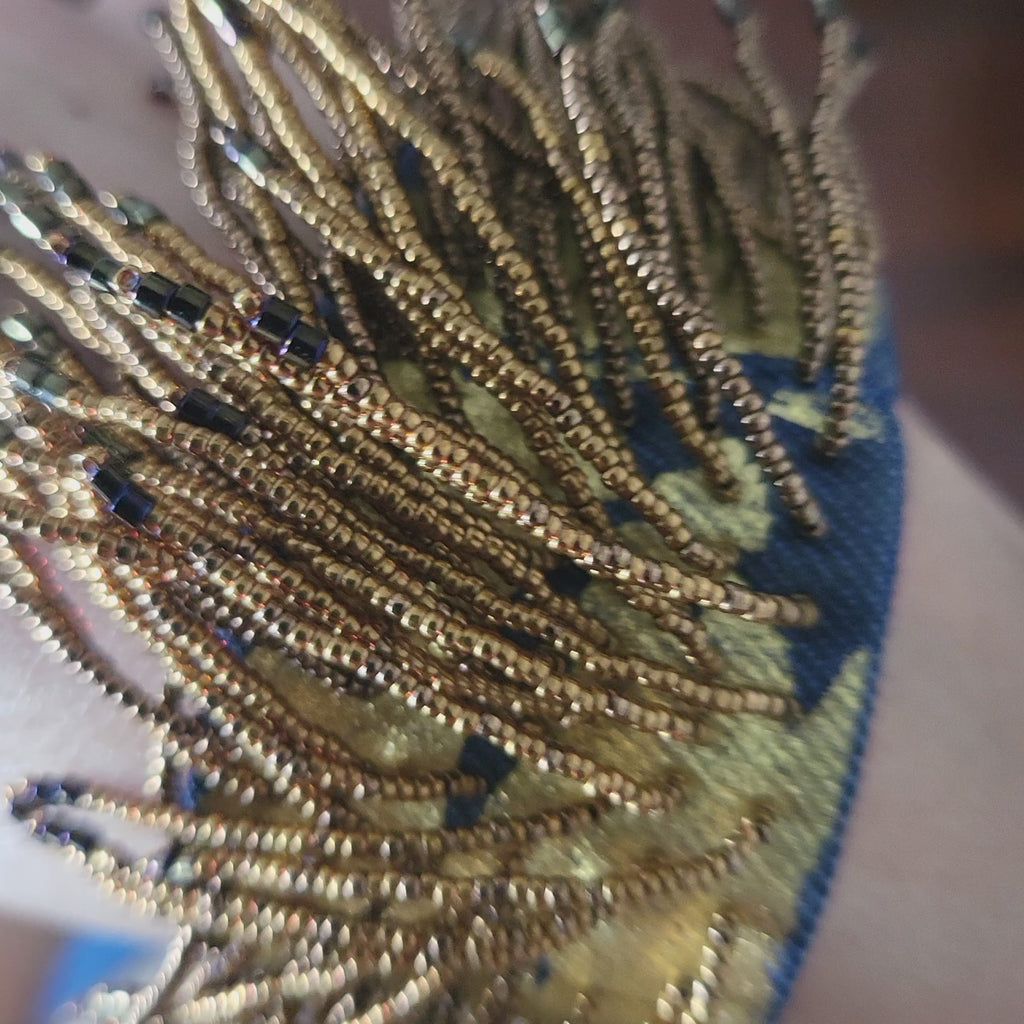 BRACELET with beaded fringes