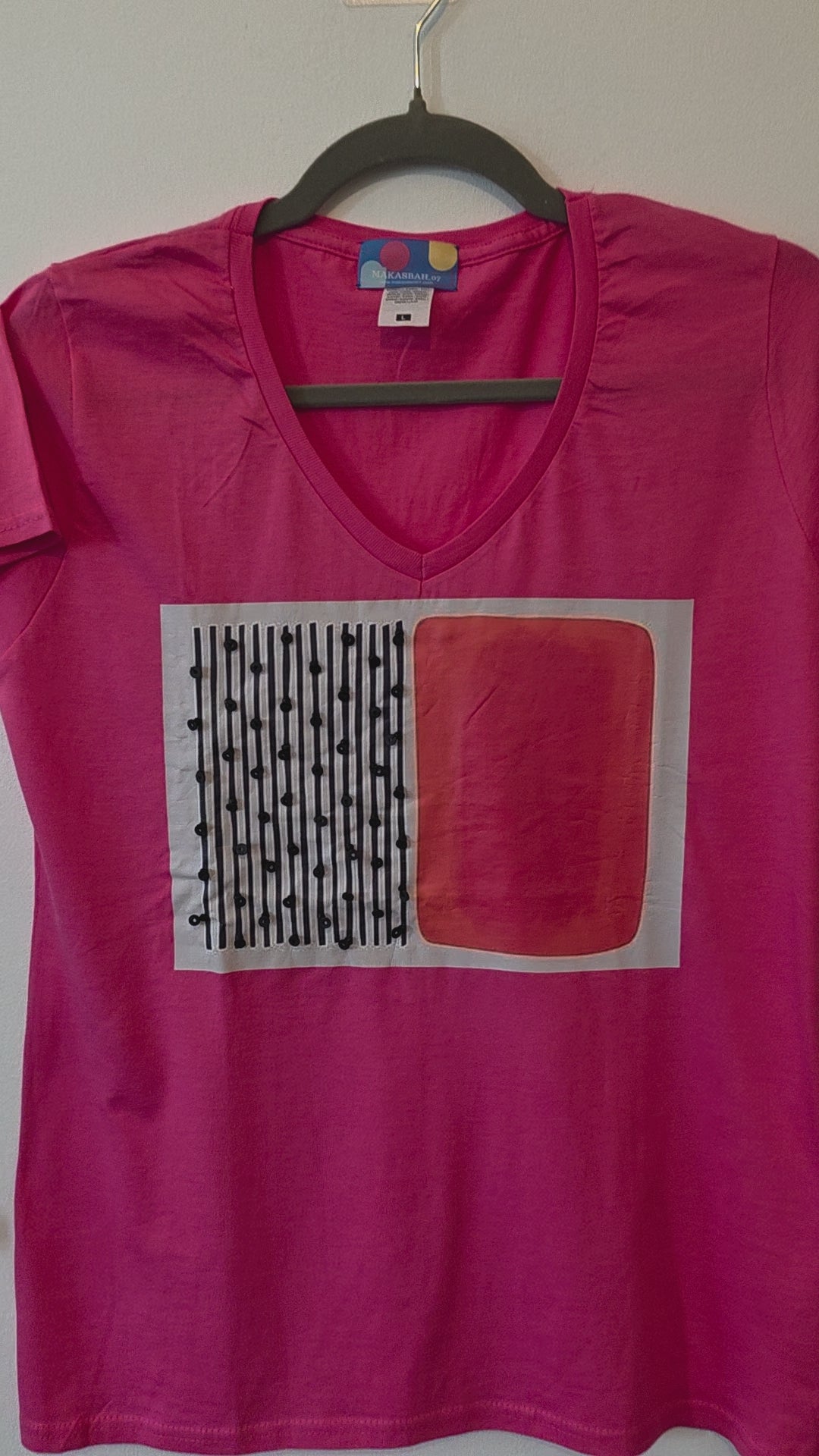 Magliette Artistiche in Cotone Ricami Esclusivi con Perline 3D