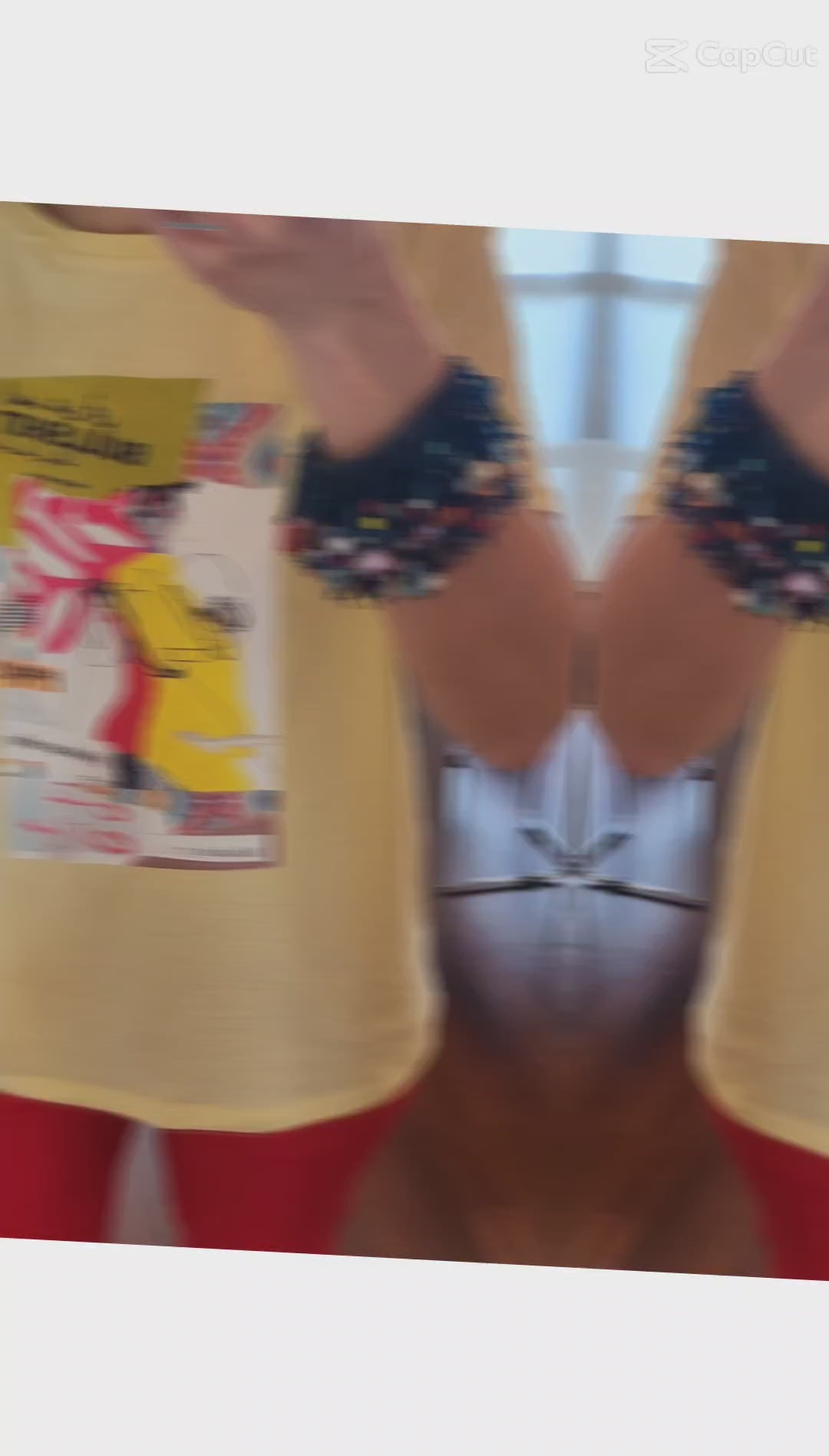 T-SHIRT - giallo stampato