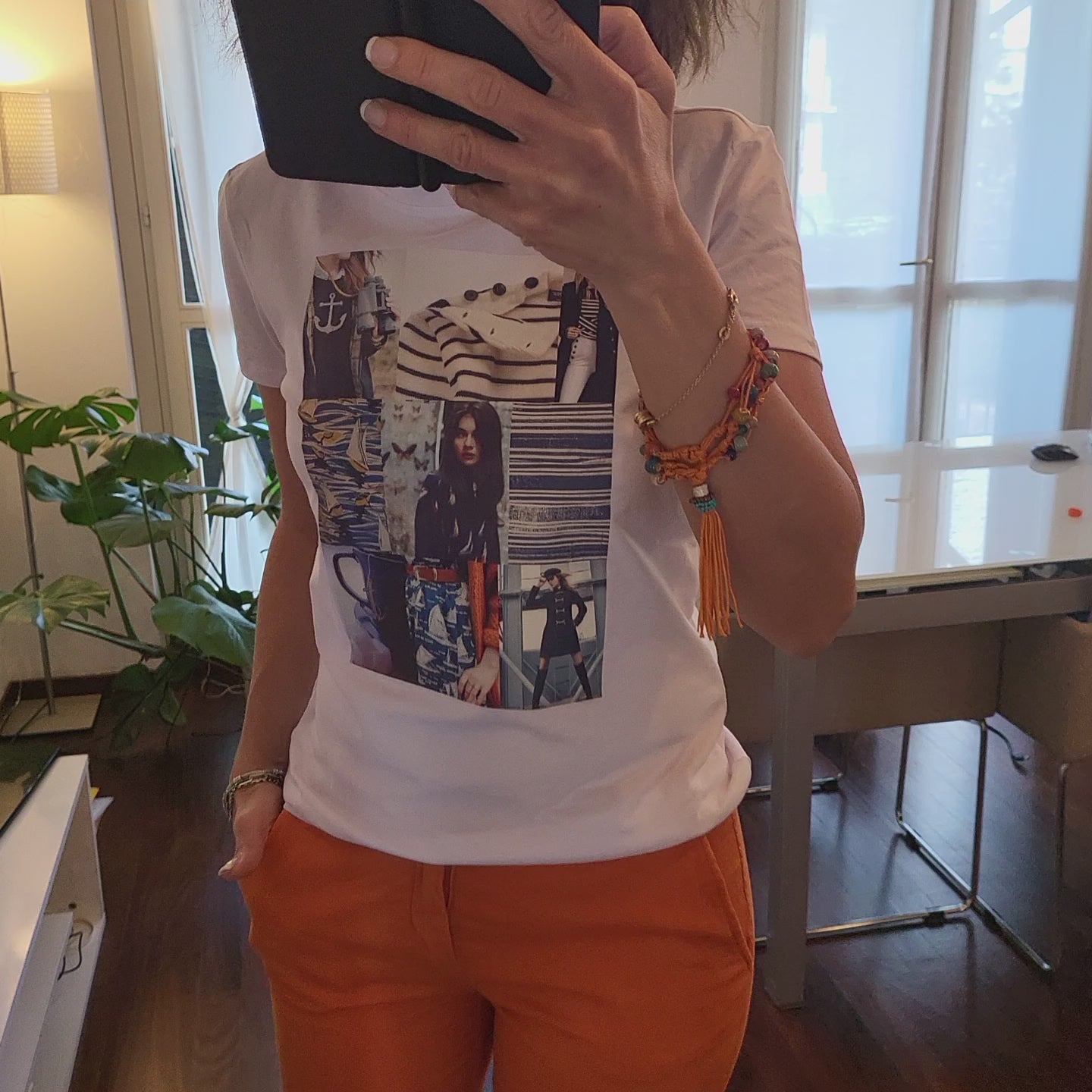 T-SHIRT bianco "MARIN "