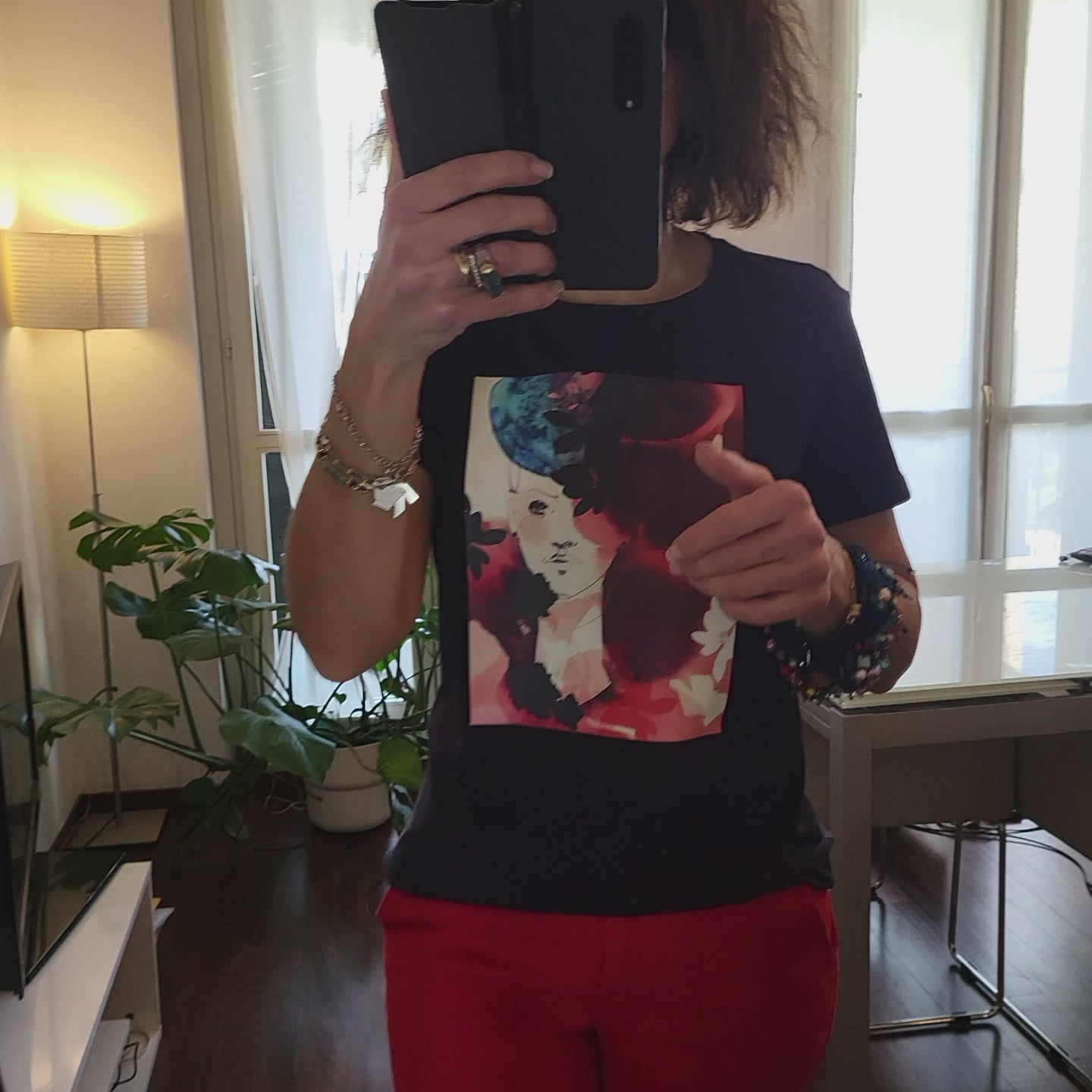 T-SHIRT - blu " NICE"