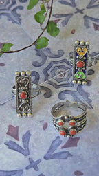 Kabyle Silver Rings handmade by an Algerian craftsman