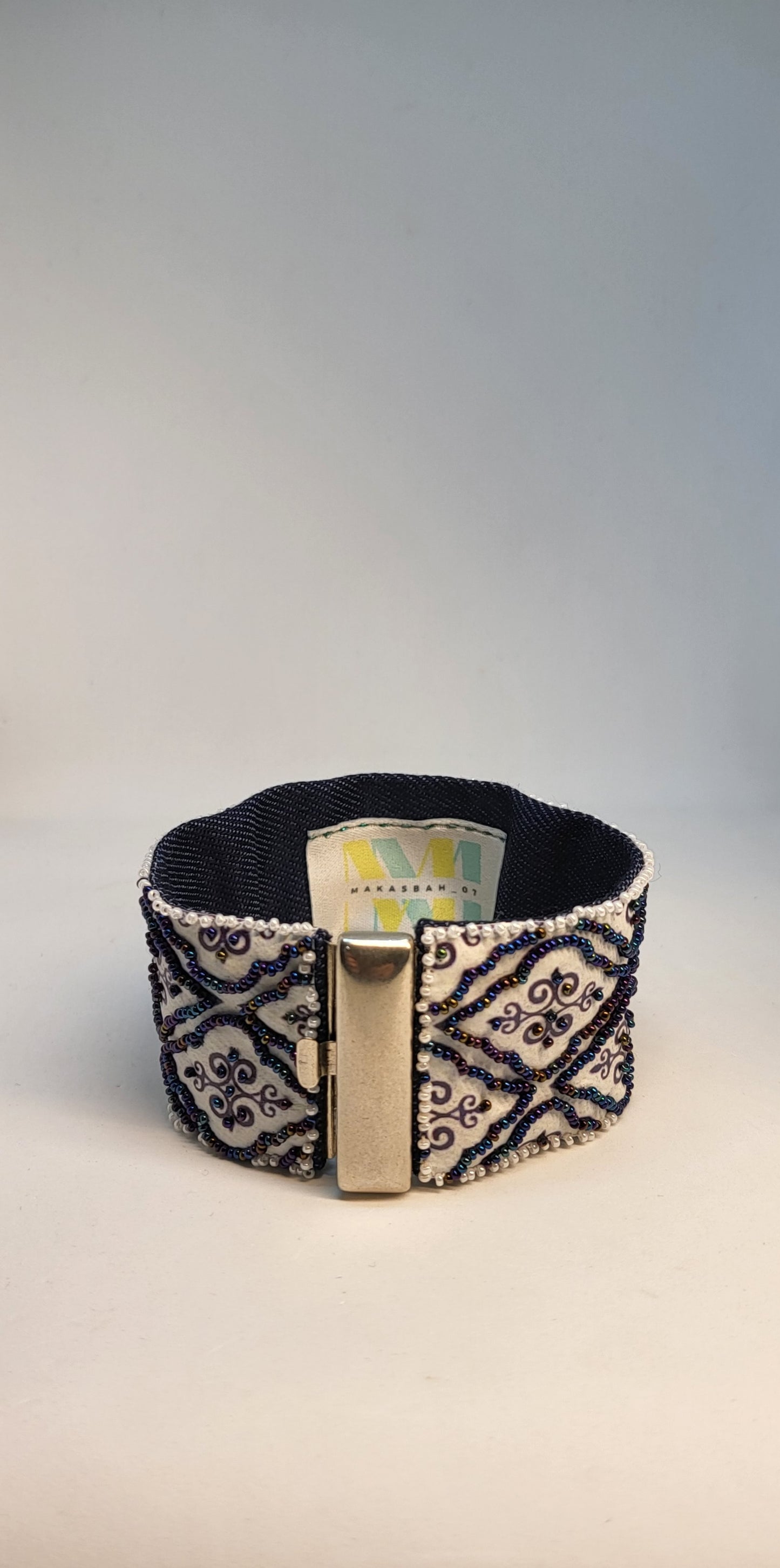 Arabesque Bracelet White/Blue