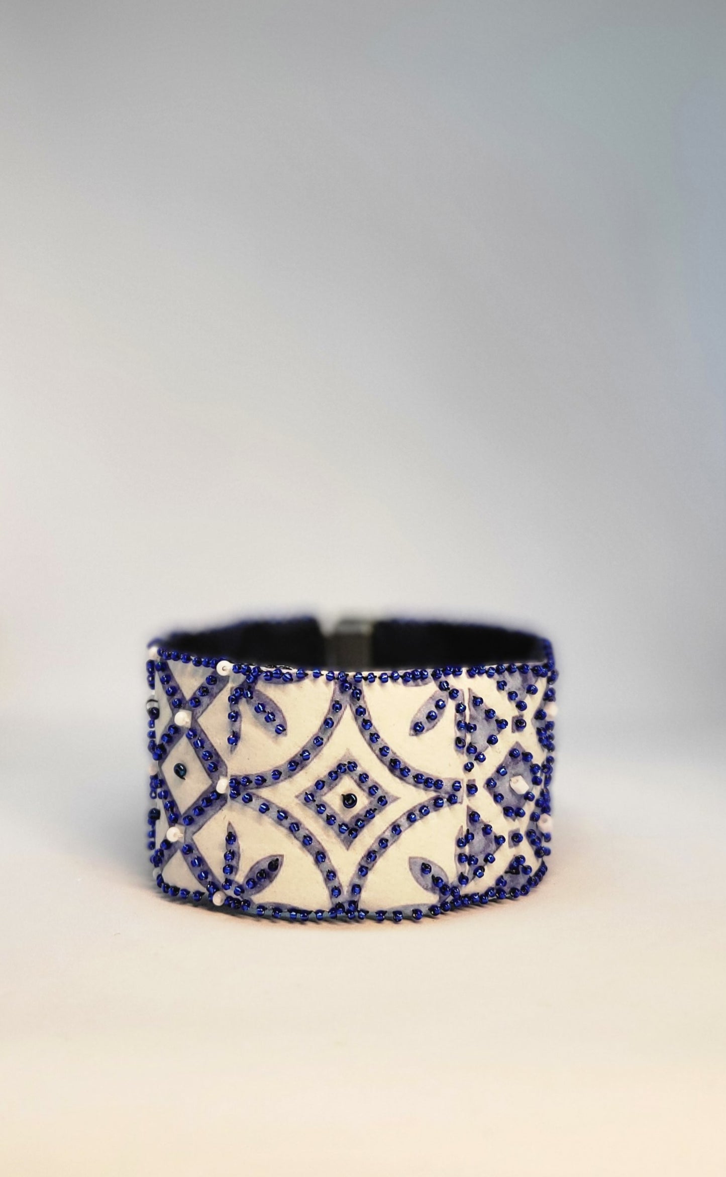 Bracelet Arabesque Blanc/Bleu