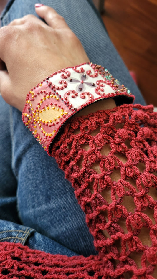 Bracelet Arabesque Rouge