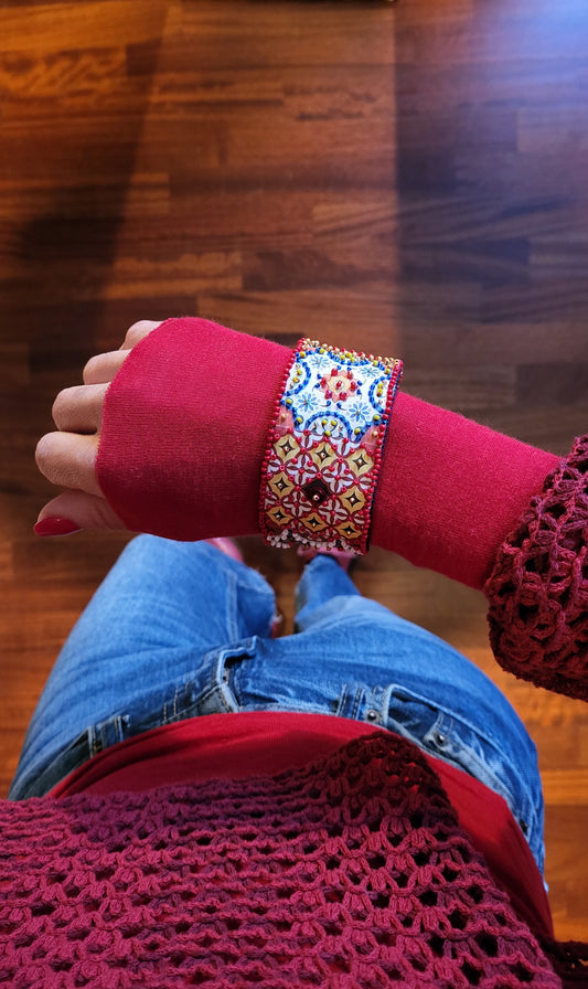 Bracelet Arabesque Rouge