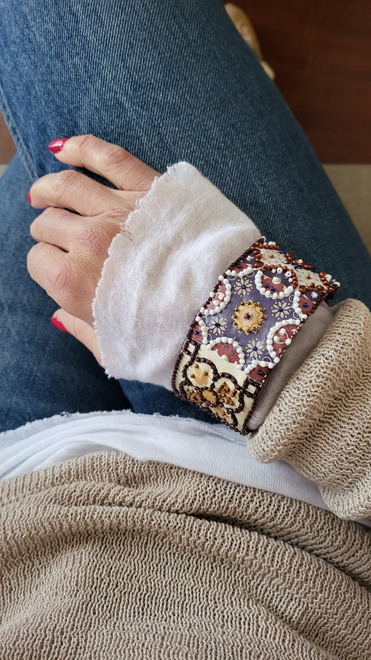 Bracelet Arabesque Marron