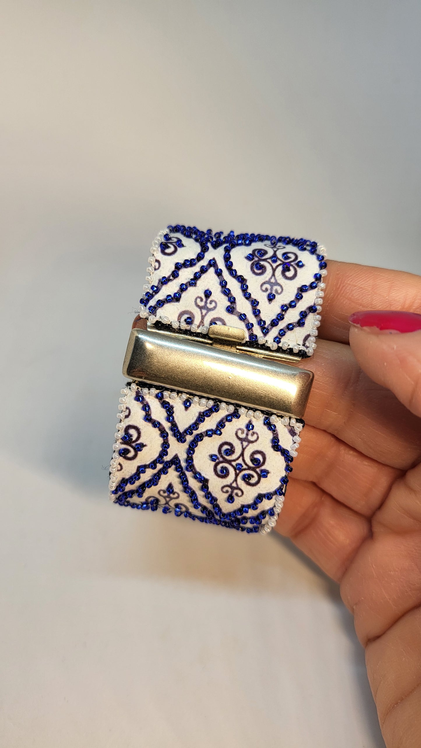 Arabesque Bracelet White/Blue