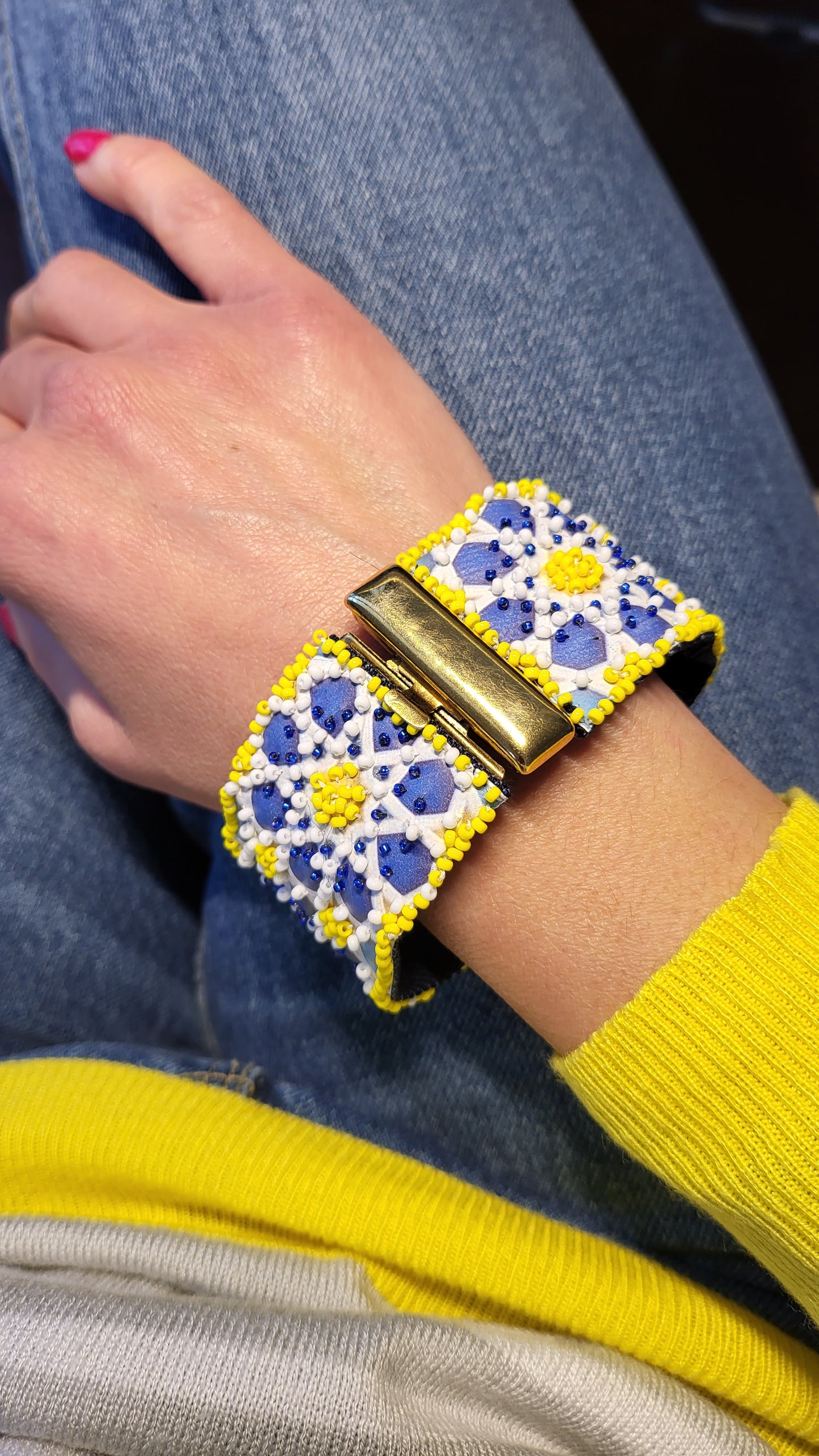 Bracelet Arabesque Jaune