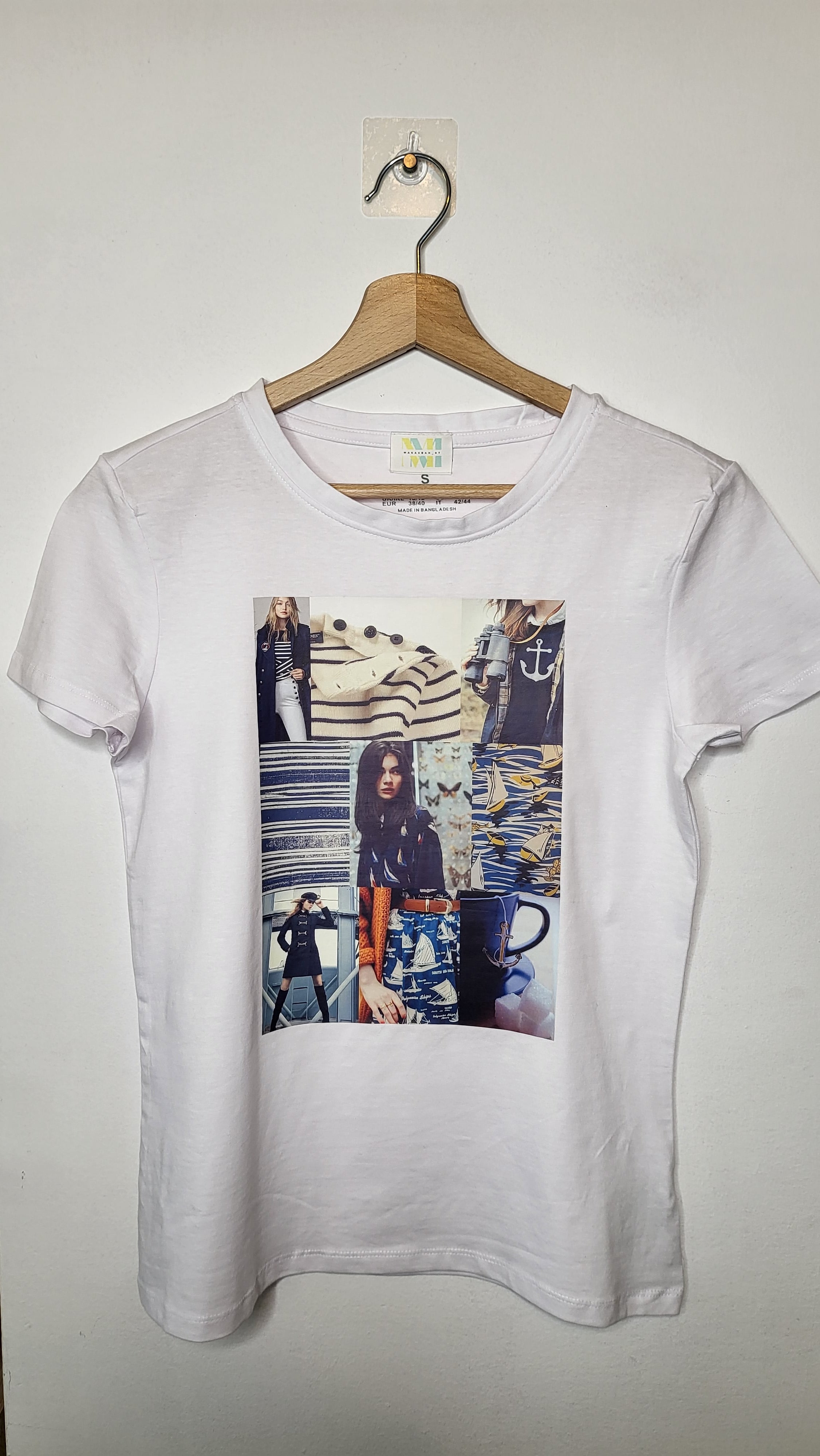 T-SHIRT bianco "MARIN "