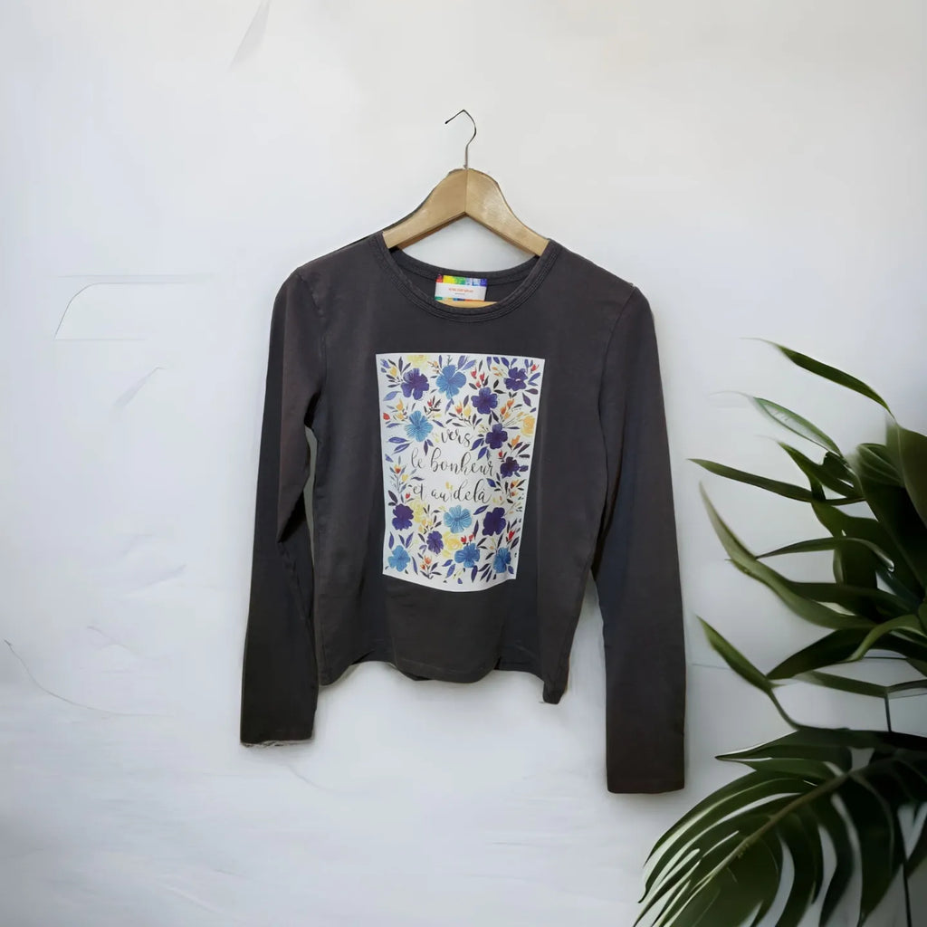 014 - T-SHIRT Stampata - Vers le bonheur et au delà