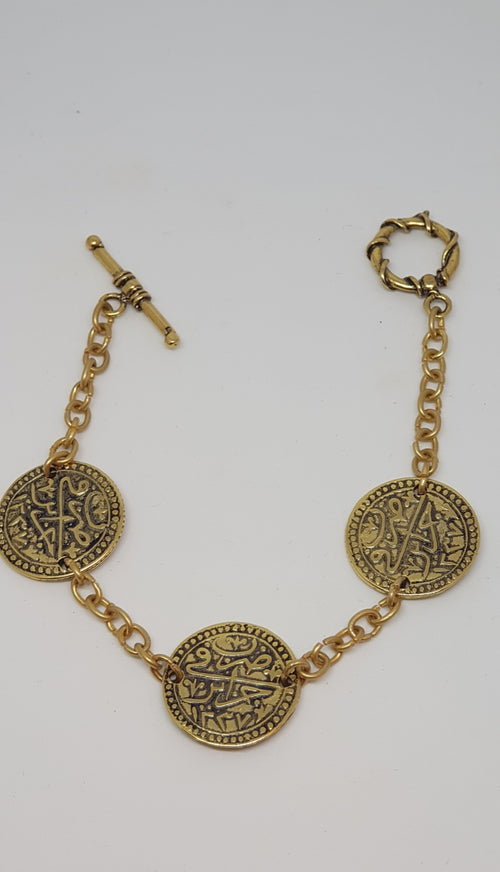 022 - Bracciale con moneta Algerina